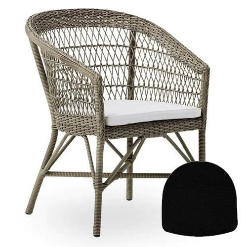 Sika-Design Hynde til Emma Exterior Havestol 45x45 cm - B452 Tempotest Black