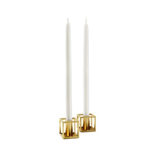 Audo Copenhagen Kubus Micro 3,5x3,5 cm 2 stk - Guld