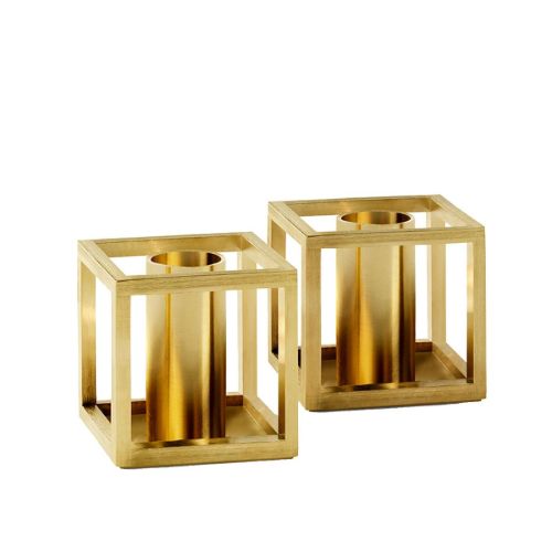 Audo Copenhagen Kubus Micro 3,5x3,5 cm 2 stk - Gold
