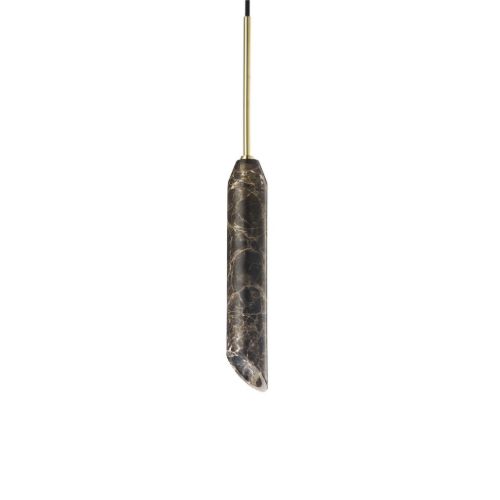 Design By Us Marble Art Pendant H: 30 cm - Brown