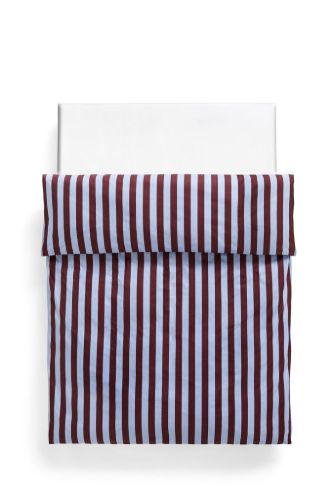 HAY Été Duvet Cover 140x220 cm - Bordeaux and Sky Blue