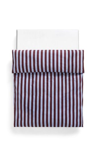 HAY Été Duvet Cover 200x220 cm - Bordeaux and Sky Blue