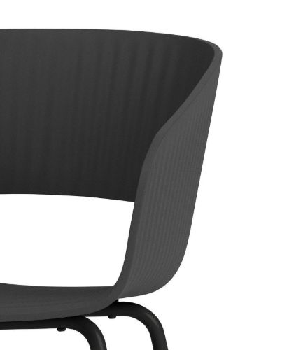 Montana Marée 401 Dining Esszimmerstuhl SH: 45,9 cm - 05 Schwarz