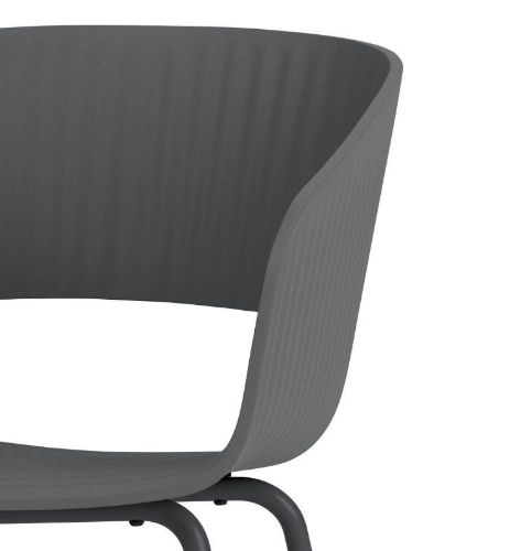 Montana Marée 401 Dining Esszimmerstuhl SH: 45,9 cm - 04 Anthrazit