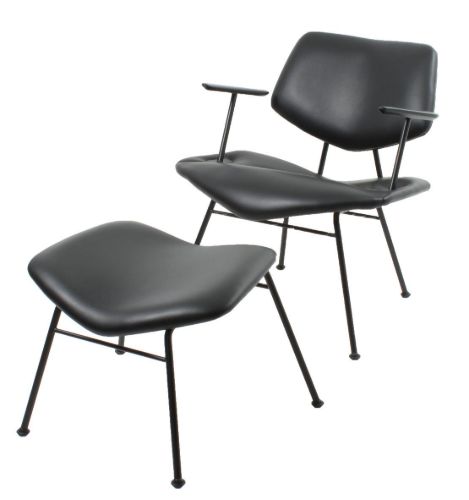 Vermund Larsen VL136 Fußhocker für Cozy Lounge Chair H: 37 cm – Sierra Black/Pulverlack