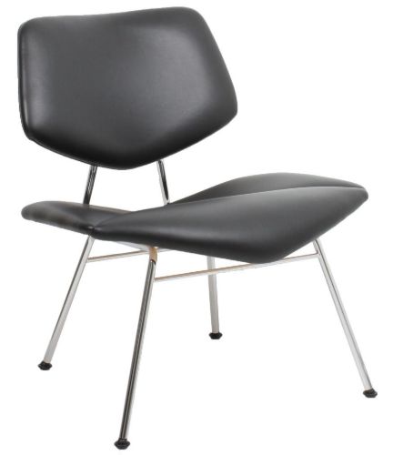 Vermund Larsen VL135 Cosy Loungestol SH: 40 cm - Sierra Sort/Krom
