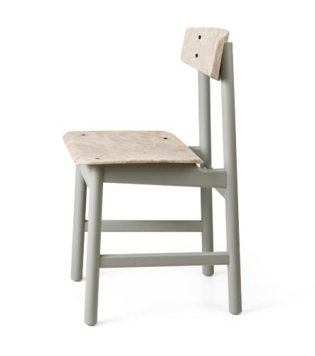 Mater Conscious Chair BM3162 SH: 46 cm – Graue Buche/Holzgrau