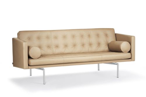 DUX Ritzy 3 Pers. Sofa L: 210 cm – Chrom/Naturperle