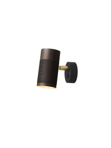 Thorup Copenhagen Patrone Væglampe H: 12 cm - Bruneret Messing