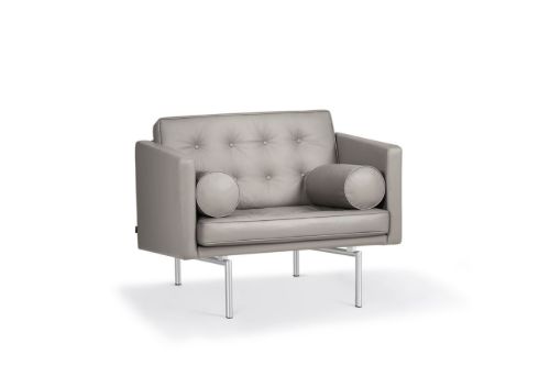 DUX Ritzy Sessel SH: 42 cm – Chrom/Elmo Soft 13087