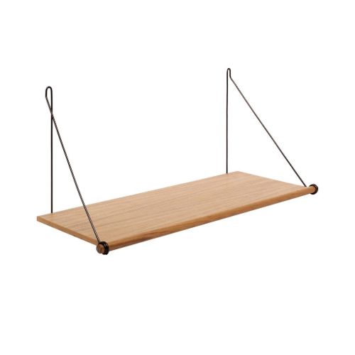 We Do Wood Loop Shelf L: 72 cm - Oak/Black