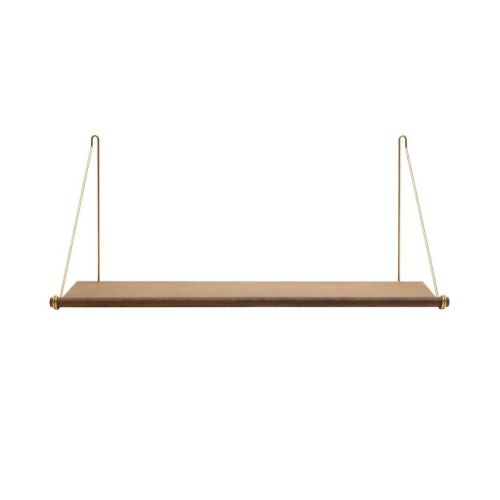 We Do Wood Loop Regal L: 72 cm – Räuchereiche/Messing