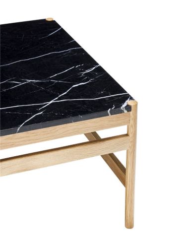 Hübsch Raw Couchtisch 80x80 cm - Schwarz/Natur