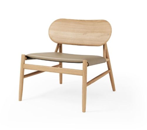 Brdr Krüger Ferdinand Lounge Chair SH: 41,5 cm - Eiche/Mandel 30150