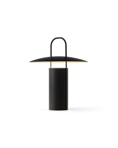 Audo Copenhagen Ray Tischlampe tragbar H: 23,5 cm – Schwarz