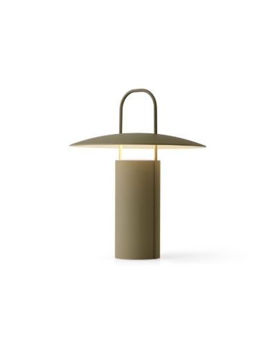 Audo Copenhagen Ray Tischlampe tragbar H: 23,5 cm – Dusty Green