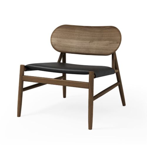 Brdr Krüger Ferdinand Lounge Chair SH: 41,5 cm – Räuchereiche/Schwarz 30314