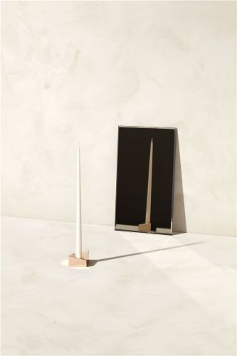 STOFF Nagel Reflect Kerzenhalter Klein D: 4,5 cm - Roségold