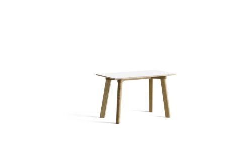 HAY CPH Deux 215 Bench 75x35x45 cm - Lacquered Solid Oak/Pearl White Laminate