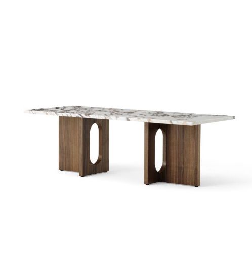 Audo Copenhagen Androgyne Loungetisch 120x45 cm – Walnuss / Calacatta Viola FRONTDESIGN: AB SEPTEMBER
