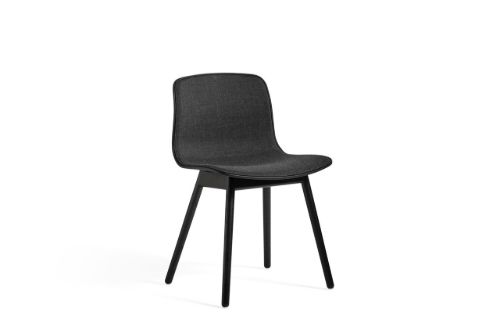 HAY AAC 12 About A Chair Front Upholstery SH: 46 - Black Lacquered Solid Oak/Black/Remix 173