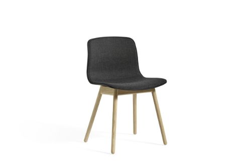 HAY AAC 12 About A Chair Front Upholstery SH: 46 - Lacquered Solid Oak/Black/Remix 173