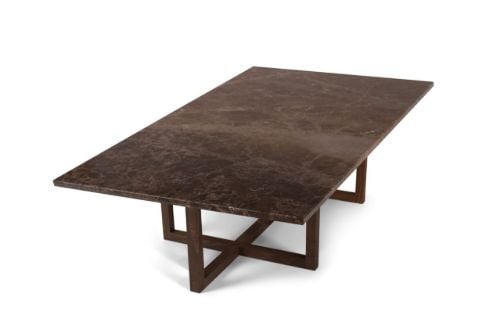 OX Denmarq NINETY LARGE Table 140x70 cm - Smoked Oak/Emparador