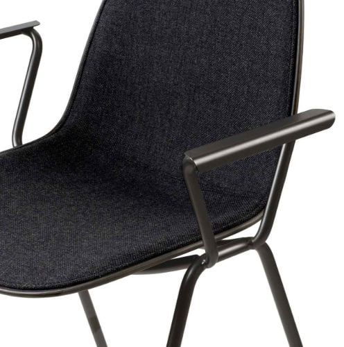 Mater Eternity Sessel, Vollpolsterung vorne, SH: 46 cm – Re-Wool Grey 198