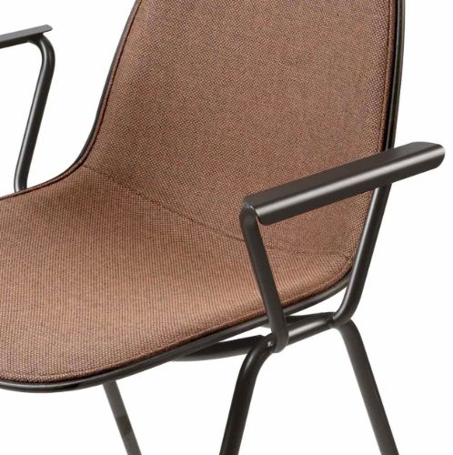 Mater Eternity Sessel, Vollpolsterung vorne, SH: 46 cm – Re-Wool Rust 378