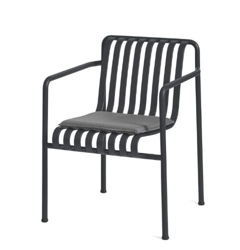 HAY Palissade Dining Armchair H: 80 cm - Anthracite