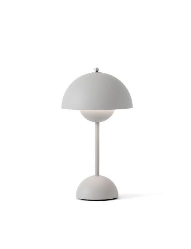 &Tradition Flowerpot VP9 Tischlampe H: 29,5 cm - Matt Hellgrau