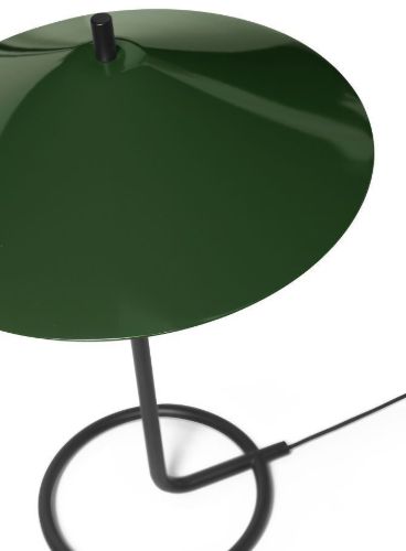 Ferm Living Filo Tischlampe H: 42,8 cm - Schwarz/Dunkeloliv