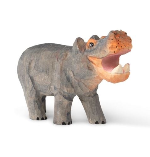 Ferm Living Animal Hand-Carved H: 10,5 cm - Hippo