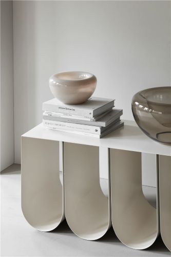 Kristina Dam Studio Opalschale Klein Ø: 25 cm - Opalbeige / Glas