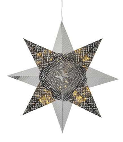 UDGÅR med lager Sirius Lene stjerne Ø: 33 cm + 35 cm - Sølv OUTLET