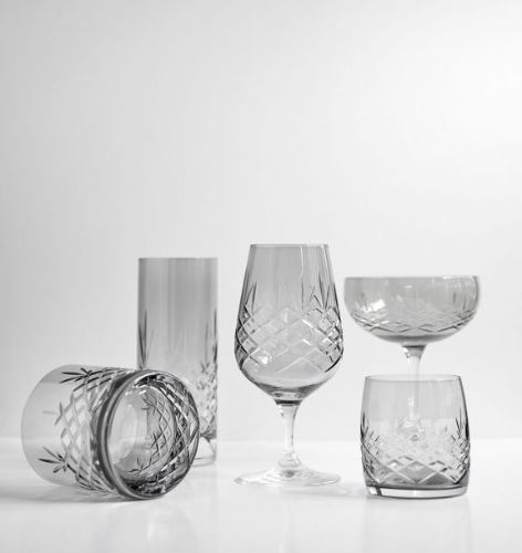 Frederik Bagger Crispy Lowball Glas 2 Stück 38 cl – Dunkel/Rauchig
