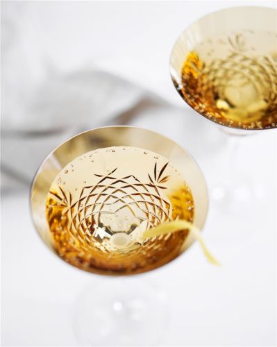 Frederik Bagger Crispy Cocktail Glas 2stk 22 cl - Citrin/Bernstein