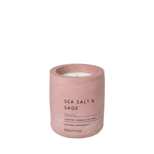 Blomus Fraga Scented Candle S Ø: 6,5 cm - Sea Salt & Sage/Whitered Rose OUTLET