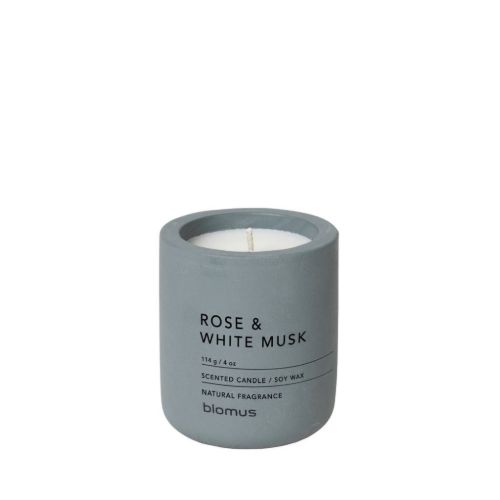 Blomus Fraga Scented Candle S Ø: 6,5 cm - Rose & White Musk/Flintstone OUTLET