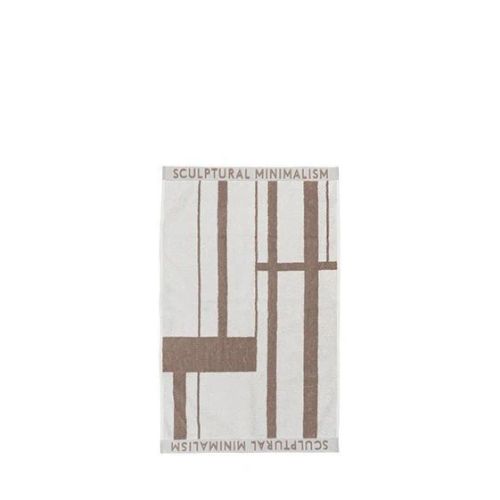 Kristina Dam Studio Minimal Towel Cotton 50x80 cm - Beige/Off-White OUTLET