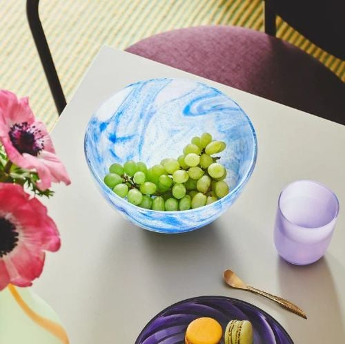 Kodanska Havana Bananenschale Mittel Ø: 20 cm – Blaue Lagune OUTLET