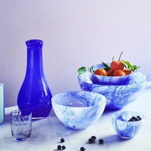 Kodanska Havana Bananenschale Groß Ø: 28 cm – Blaue Lagune OUTLET