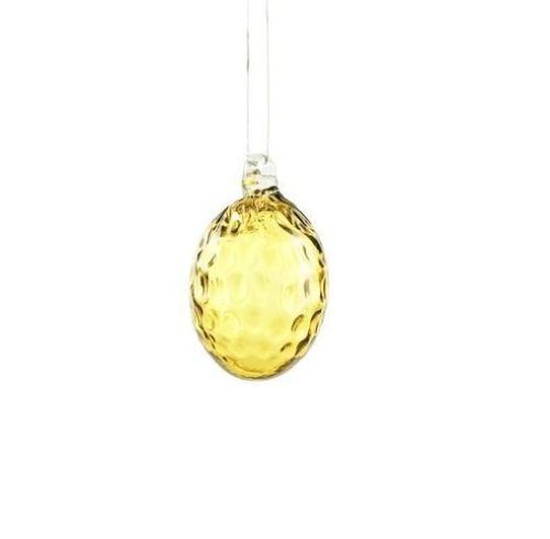 Kodanska Danish Summer Easter Egg Ø: 6,5 cm - Yellow OUTLET