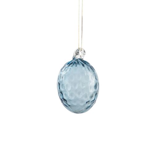 Kodanska Danish Summer Easter Egg Ø: 6,5 cm - Blue Smoke OUTLET