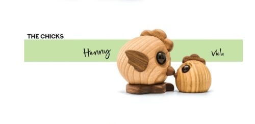 FableWood The Chicken Viola Pick-Me-Up S H: 5 cm – Holz OUTLET