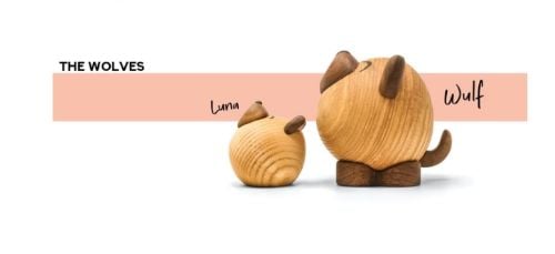 FableWood Der Wolf Wulf Pick-Me-Up L H: 10 cm – Holz OUTLET