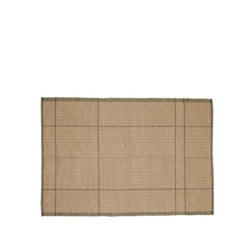 Hübsch Capri Rug 200x140 - Dark Green Nature OUTLET