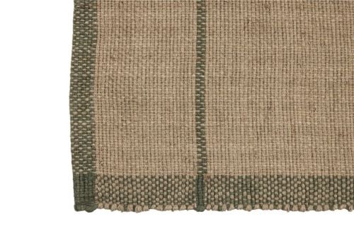 Hübsch Capri Rug 200x140 - Dark Green Nature  OUTLET