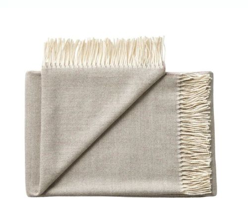 Silkeborg Uldspinderi Panama Plaid 140x250cm - Grey Bark OUTLET