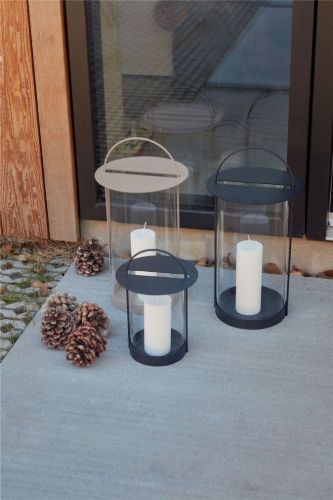 OYOY Maki Laterne groß H: 48 cm – Schwarz